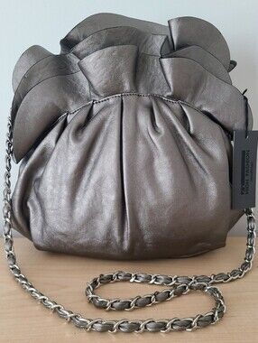 BNWT - High Fashion - Women's Metallic Silver Shoulder Bag Purse